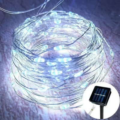 22M/12M/7M/5M String Light Solar 100 LEDs Fairy Lights Φωτιστικό διακόσμησης κήπου εξωτερικού χώρου Αδιάβροχο φωτιστικό επίπλων γιρλάντα