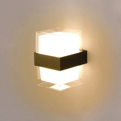 Lampă de perete în aer liber Aplice de perete cu LED, impermeabilă, AC85-265V, 10W, pentru interior, pentru decorarea camerei, lămpi de noptieră pentru culoar de grădină.