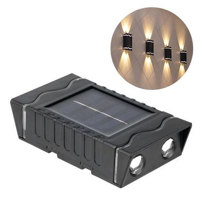 4LED päikesevalguse veekindel seinalamp välistingimustes üles ja alla helendav valgustus aiatänava maastiku rõdude sisekujunduseks