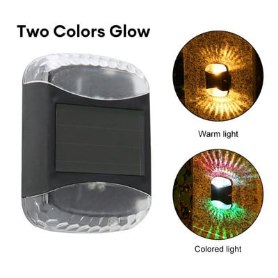 LED saulės sieninis šviestuvas lauko vandeniui atsparus aukštyn ir žemyn Šviečiantis apšvietimas Sodo apdaila Saulės šviestuvai laiptai tvora Saulės lempa