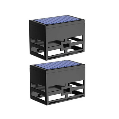 2/4 ks solárne nástenné svietidlo vonkajšie vodotesné balkónové záhradné dekorácie LED svetlo RGB solárne schody plotové osvetlenie