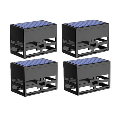 2/4 ks solárne nástenné svietidlo vonkajšie vodotesné balkónové záhradné dekorácie LED svetlo RGB solárne schody plotové osvetlenie