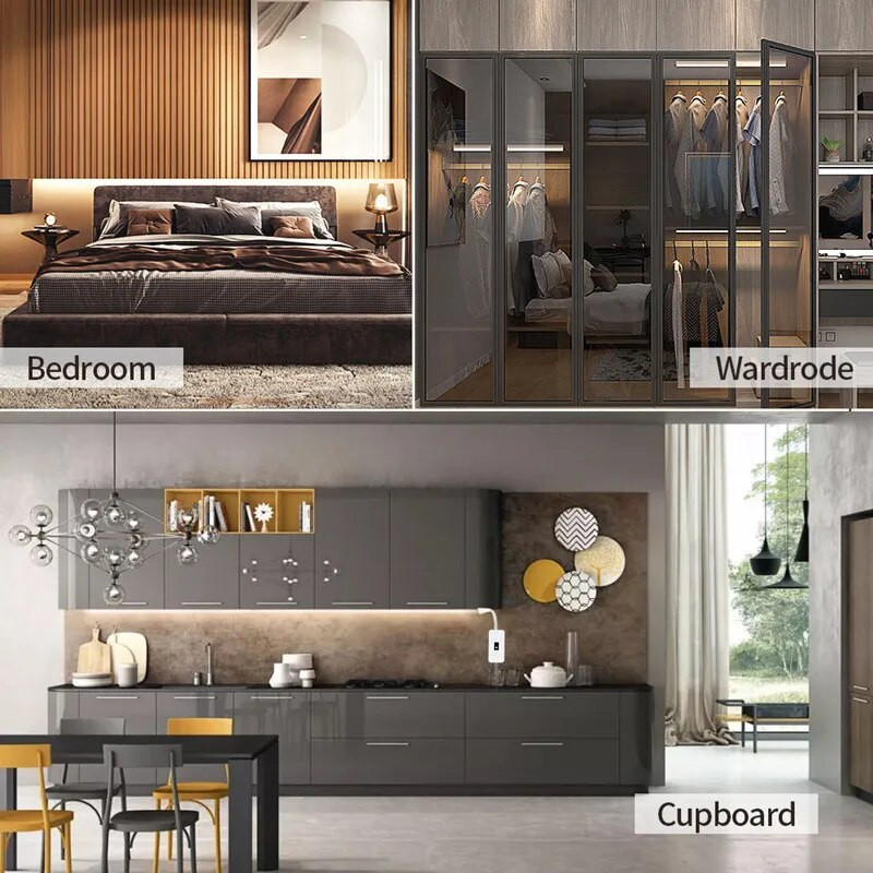 Λωρίδα κίνησης LED Οπίσθιος φωτισμός κάτω από το ντουλάπι Φωτισμός LED αισθητήρας USB Κουζίνα Χειροποίητη κύλιση ON OFF Μη αδιάβροχη λάμπα τηλεόρασης 5V