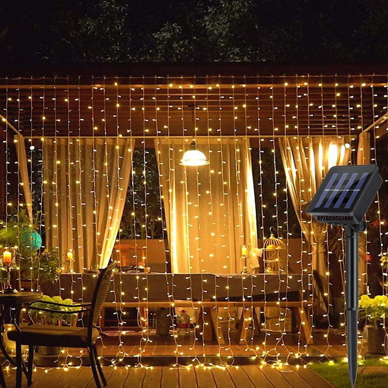 Kardinavalgusti LED stringvalgusti ühendatav uusaasta vanik 3x1/3x2/3x3/6x3m jõulukaunistused koju 2023. aasta pidulik