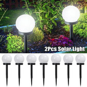 Lumină solară LED cu bilă rotundă Iluminat în aer liber, curte, gazon, peisaj, decorare pentru grădină, lanternă, lampă cu energie solară
