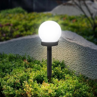 Lumină solară LED cu bilă rotundă Iluminat în aer liber, curte, gazon, peisaj, decorare pentru grădină, lanternă, lampă cu energie solară