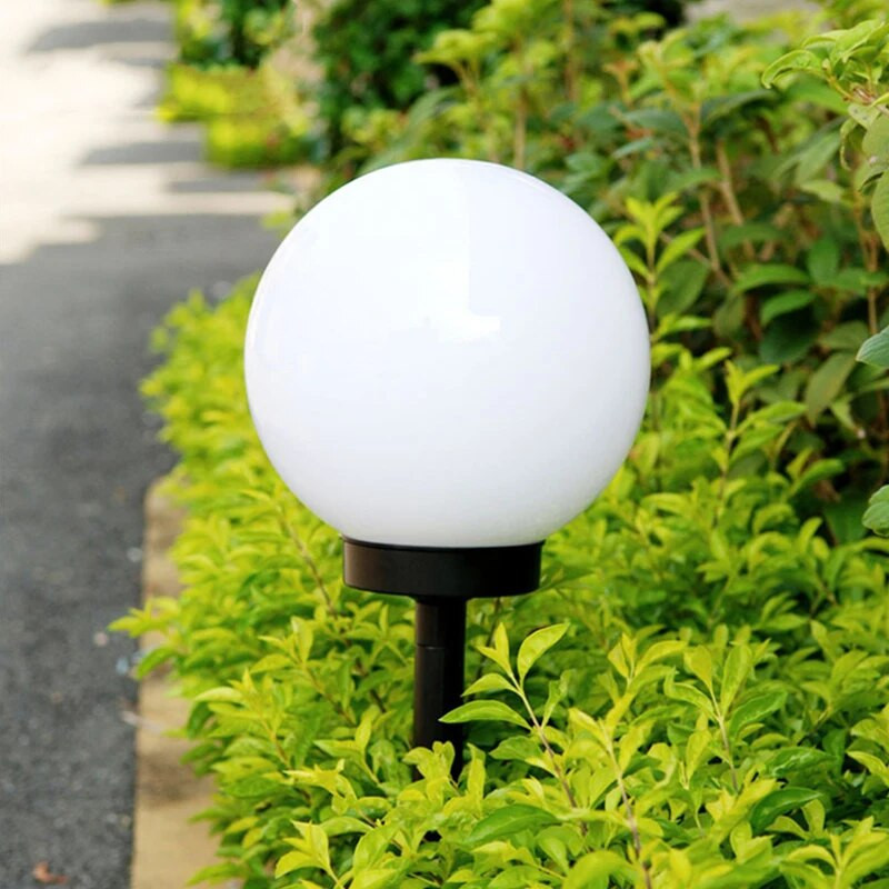 Στρογγυλή μπάλα Ηλιακό φως LED Αδιάβροχο φωτιστικό εξωτερικού χώρου Αίθριο Αυλή Χλοοτάπητα Τοπίο Διακόσμηση Κήπου Φανάρι ηλιακής ενέργειας