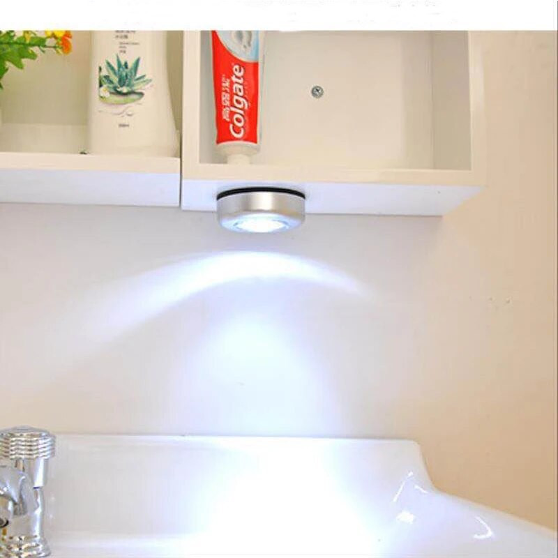 PIR USB kľúčenka Pat Lamp LED dotyková lampa Stropné nástenné/skrinkové svetlo LED nočné svetlo Senzor batériového nočného svetla