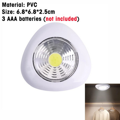 LED Ασύρματο φωτιστικό νυκτός Ντουλάπες με μπαταρίες Έπιπλα κρεβατοκάμαρας κομοδίνο Πρέσα χεριού Νυχτερινά φωτιστικά Κουζίνας Φωτιστικά Τουαλέτας