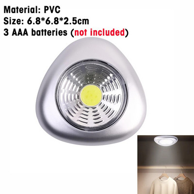 LED Ασύρματο φωτιστικό νυκτός Ντουλάπες με μπαταρίες Έπιπλα κρεβατοκάμαρας κομοδίνο Πρέσα χεριού Νυχτερινά φωτιστικά Κουζίνας Φωτιστικά Τουαλέτας