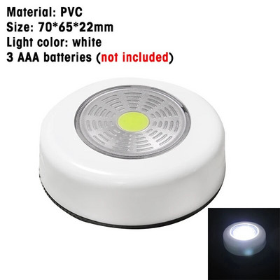 LED Ασύρματο φωτιστικό νυκτός Ντουλάπες με μπαταρίες Έπιπλα κρεβατοκάμαρας κομοδίνο Πρέσα χεριού Νυχτερινά φωτιστικά Κουζίνας Φωτιστικά Τουαλέτας