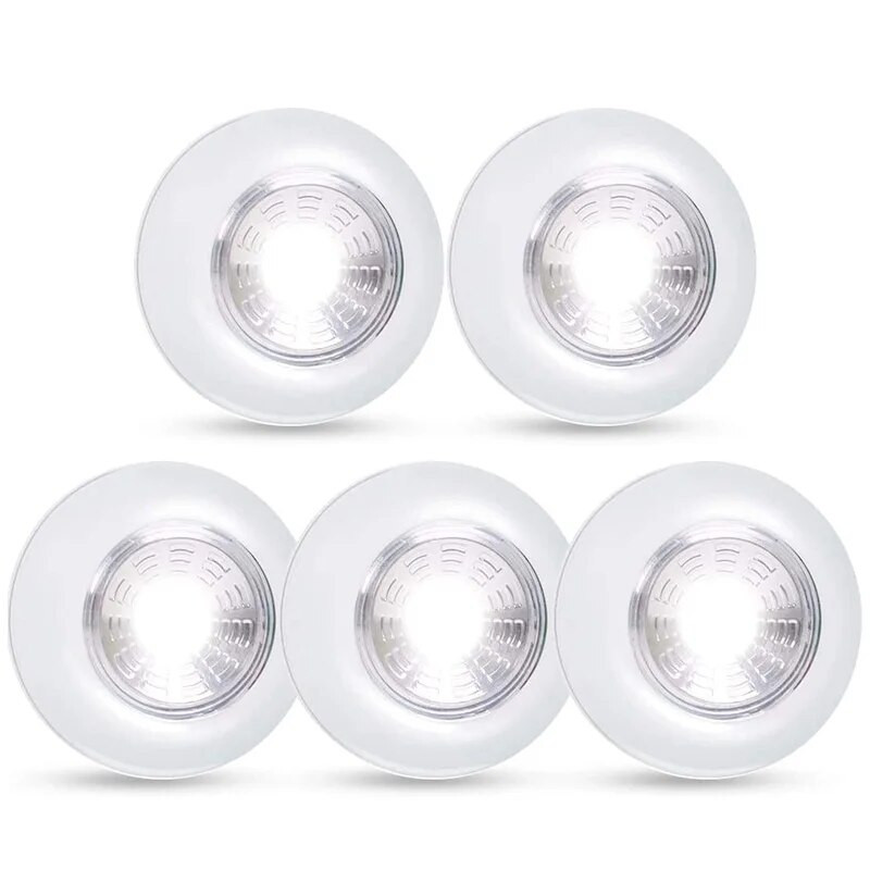 LED belaidė naktinė lemputė su baterijomis maitinamos spintos Baldai Miegamojo prie lovos Rankinė spauda Naktinės lempos Virtuvės Tualeto Apšvietimas Šviestuvai