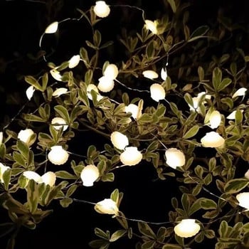 Λειτουργία USB/Μπαταρίας Ocean Series Seahorse Shell Fairy LED Light String για Χριστουγεννιάτικο πάρτι γενεθλίων Διακόσμηση υπνοδωματίου γάμου