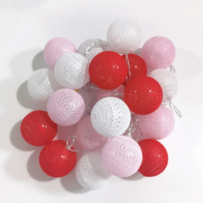 3M 20LED Bumbac Led String Lumini Decoratiuni de Crăciun Ghirlandă în aer liber Sărbători Nuntă Petrecere de Crăciun Decor de grădină cu zâne