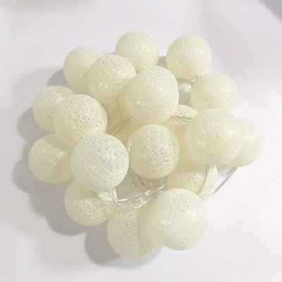 3M 20LED Bumbac Led String Lumini Decoratiuni de Crăciun Ghirlandă în aer liber Sărbători Nuntă Petrecere de Crăciun Decor de grădină cu zâne