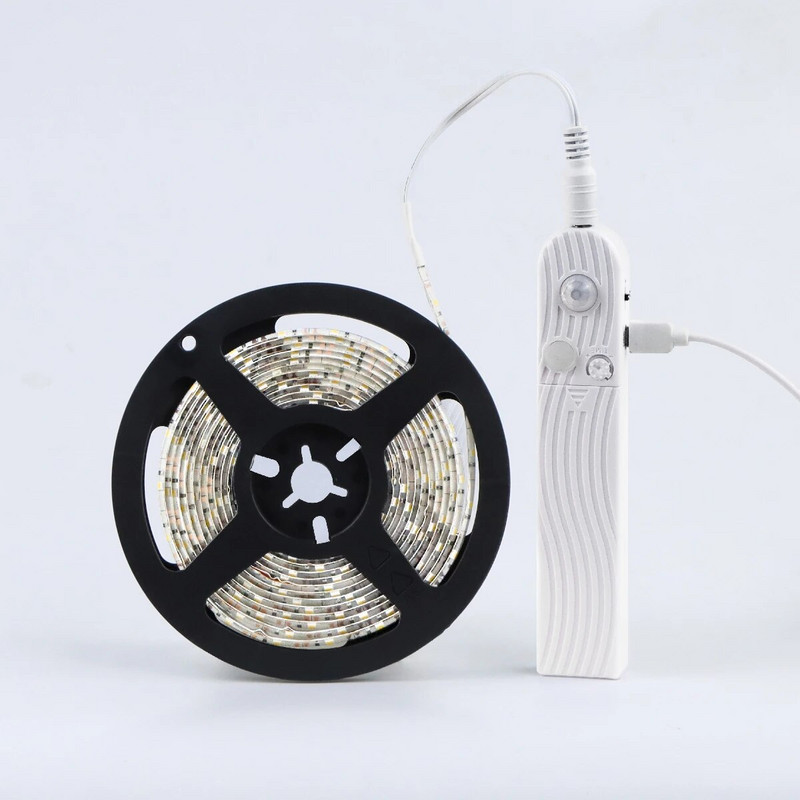 Φώτα LED με αισθητήρα κίνησης PIR για κουζίνα LED φως κάτω από το ντουλάπι Σκάλες δίπλα στο κρεβάτι Ντουλάπα Νυχτερινό φωτιστικό ασφαλείας Φωτιστικό τροφοδοσίας μπαταρίας