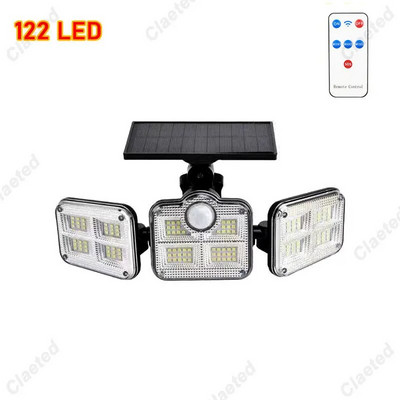 Super eredad päikeseenergia seinavalgustid IP65 veekindel siseruumides olev päikesevalgusti reguleeritava peaga, laia valgustusnurgaga, tugev võimsus