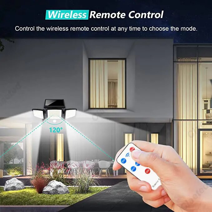 Super eredad päikeseenergia seinavalgustid IP65 veekindel siseruumides olev päikesevalgusti reguleeritava peaga, laia valgustusnurgaga, tugev võimsus