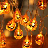 1.5m 10Led Dovleac de Halloween LED șir lumini fantomă schelete lilieci agățat felinar acasă petrecere festival decor ornamente de Crăciun