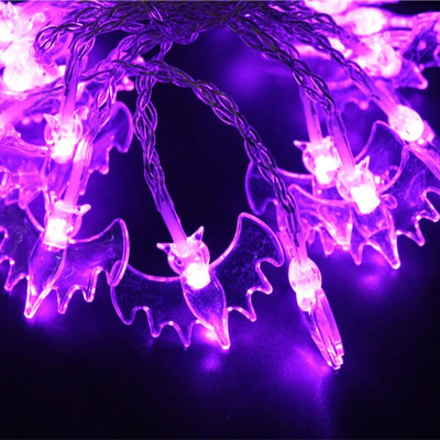 1.5m 10Led Dovleac de Halloween LED șir lumini fantomă schelete lilieci agățat felinar acasă petrecere festival decor ornamente de Crăciun