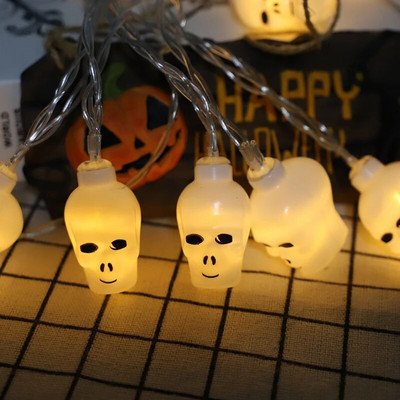 1.5m 10Led Dovleac de Halloween LED șir lumini fantomă schelete lilieci agățat felinar acasă petrecere festival decor ornamente de Crăciun