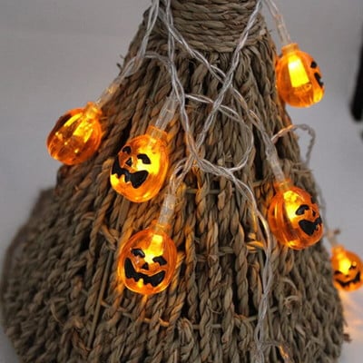 1.5m 10Led Dovleac de Halloween LED șir lumini fantomă schelete lilieci agățat felinar acasă petrecere festival decor ornamente de Crăciun