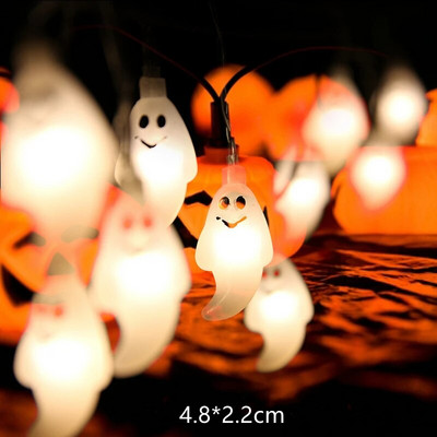 1.5m 10Led Dovleac de Halloween LED șir lumini fantomă schelete lilieci agățat felinar acasă petrecere festival decor ornamente de Crăciun
