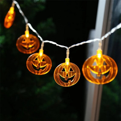 1.5m 10Led Dovleac de Halloween LED șir lumini fantomă schelete lilieci agățat felinar acasă petrecere festival decor ornamente de Crăciun