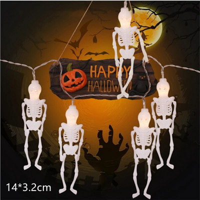1.5m 10Led Dovleac de Halloween LED șir lumini fantomă schelete lilieci agățat felinar acasă petrecere festival decor ornamente de Crăciun