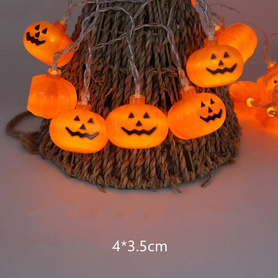 1.5m 10Led Dovleac de Halloween LED șir lumini fantomă schelete lilieci agățat felinar acasă petrecere festival decor ornamente de Crăciun