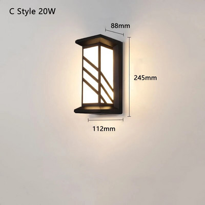 Lampă de perete cu led pentru exterior. Lumină cu led pentru exterior