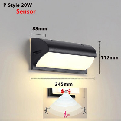 Lampă de perete cu led pentru exterior. Lumină cu led pentru exterior