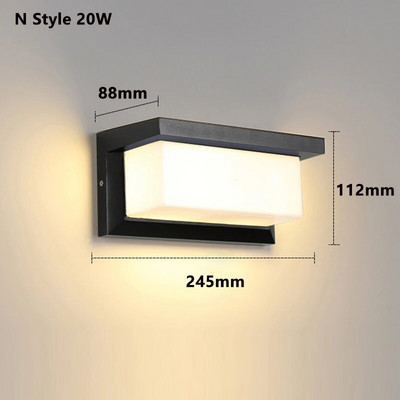 Lampă de perete cu led pentru exterior. Lumină cu led pentru exterior