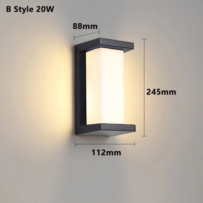 Lampă de perete cu led pentru exterior. Lumină cu led pentru exterior