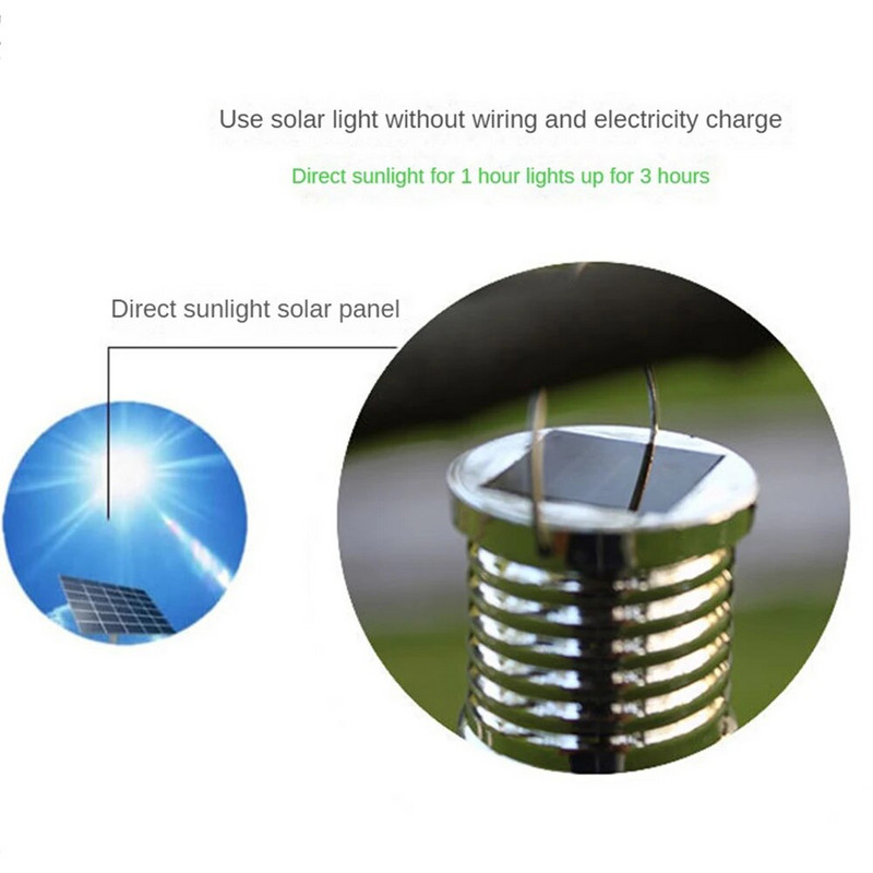 LED päikeseenergia rippvalgustid päikeseenergia värviline valgus väliaed akrüülpulk päikesevalgusti lühter jõulupeo puu kaunistus