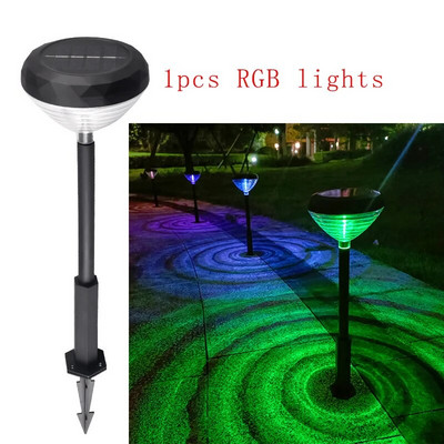 Lumină solară cu LED pentru gazon, lampă pentru peisaj în aer liber, lumini pentru cărare, grădină, impermeabilă, pentru curte, alee, alee, decor de Crăciun