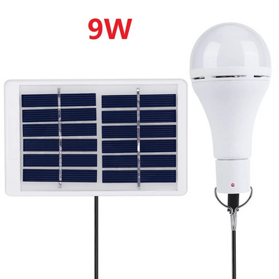 Φωτιστικά με ηλιακή ενέργεια Φορητά φώτα Led Bulb Φωτισμός Ηλιακής Ενέργειας Φωτισμός LED για Σκηνή Κατασκήνωσης Νυχτερινό ψάρεμα Φώτα έκτακτης ανάγκης