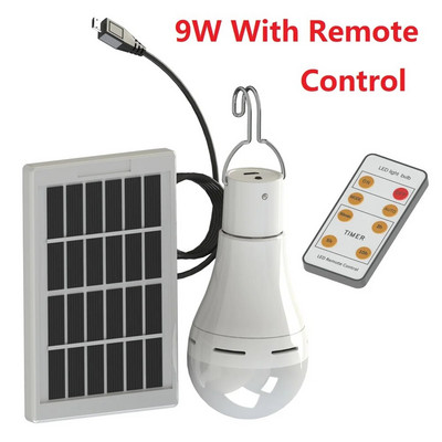 Φωτιστικά με ηλιακή ενέργεια Φορητά φώτα Led Bulb Φωτισμός Ηλιακής Ενέργειας Φωτισμός LED για Σκηνή Κατασκήνωσης Νυχτερινό ψάρεμα Φώτα έκτακτης ανάγκης