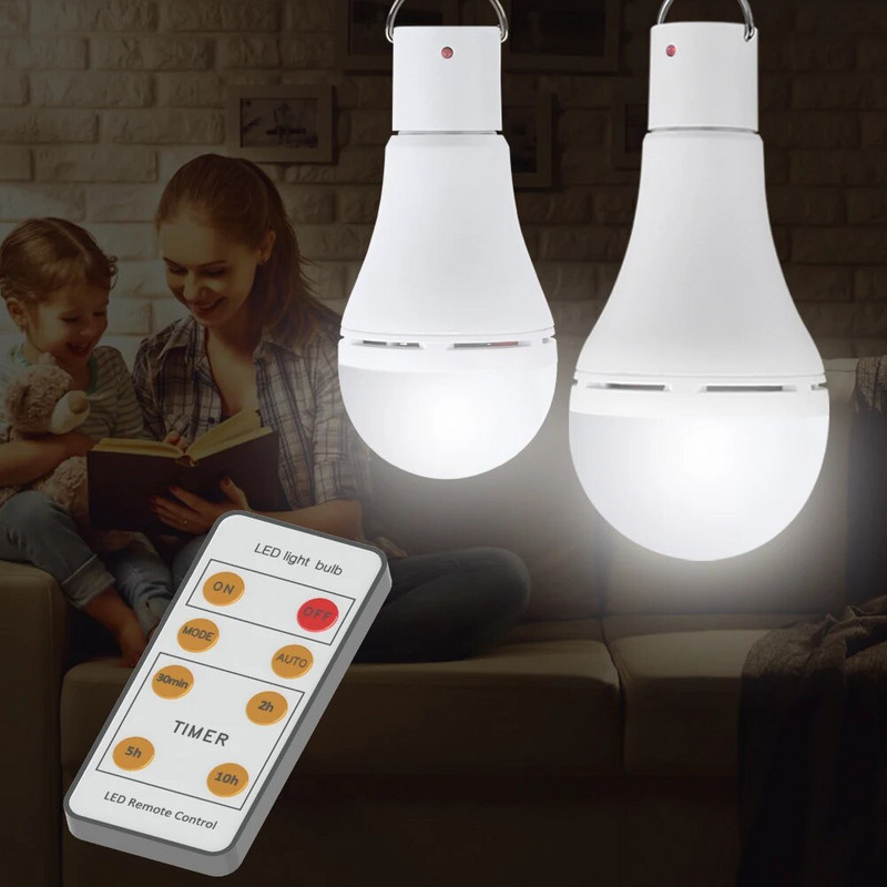 Φωτιστικά με ηλιακή ενέργεια Φορητά φώτα Led Bulb Φωτισμός Ηλιακής Ενέργειας Φωτισμός LED για Σκηνή Κατασκήνωσης Νυχτερινό ψάρεμα Φώτα έκτακτης ανάγκης