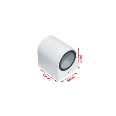 Lampă de perete cu LED în aer liber, impermeabilă în sus în jos, GU10 AC85-265V, iluminat din PVC, decorare pentru grădină, lumini de perete pentru dormitor sufragerie