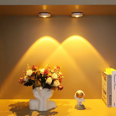 Lampă LED pentru apus de soare Dulap interioară fără fir sub dulap Lumină pentru dulap Lampă alimentată cu baterii pentru decorarea dormitorului Cadou de Crăciun