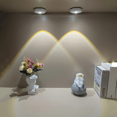 Lampă LED pentru apus de soare Dulap interioară fără fir sub dulap Lumină pentru dulap Lampă alimentată cu baterii pentru decorarea dormitorului Cadou de Crăciun