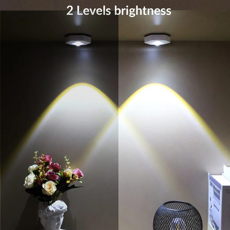 LED päikeseloojangulamp Juhtmevaba sisekapp kapi all riidekapi valgus Patarei toitega lamp magamistoa kaunistamiseks jõulukink