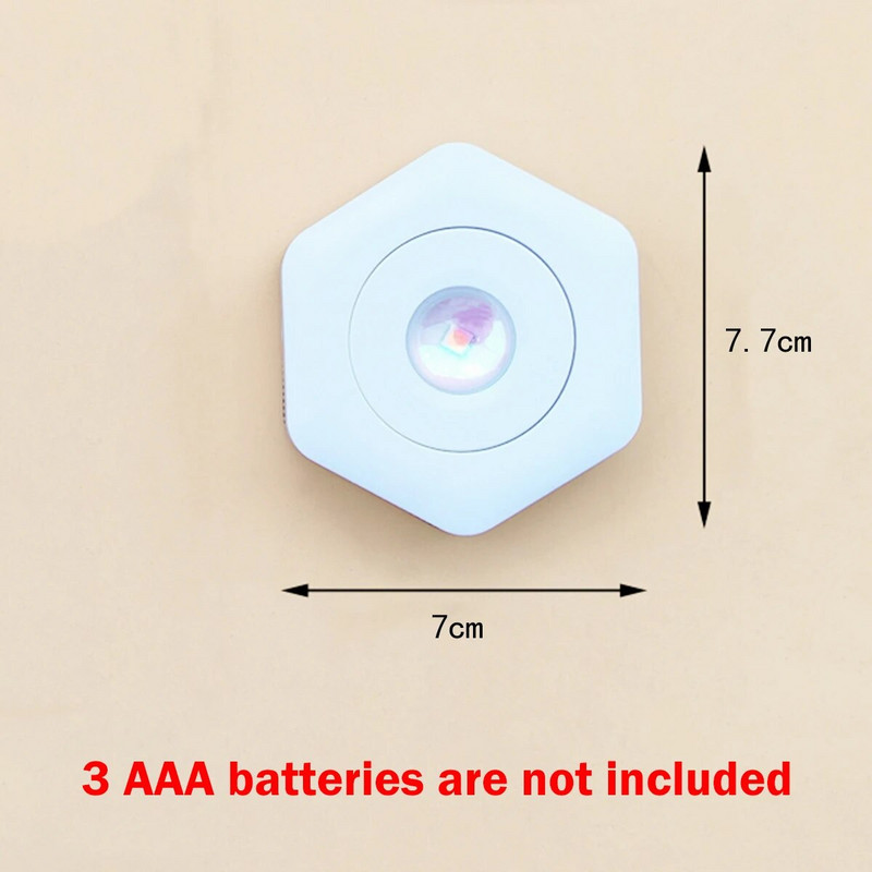 LED päikeseloojangulamp Juhtmevaba sisekapp kapi all riidekapi valgus Patarei toitega lamp magamistoa kaunistamiseks jõulukink