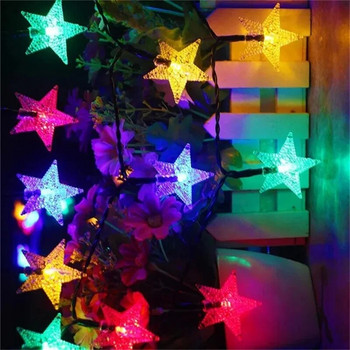 Solar Lights LED Solar Star String Light 20/30/50/100/200LEDS Solar Star String Fairy Light Διακόσμηση Χριστουγεννιάτικου πάρτι εξωτερικού κήπου