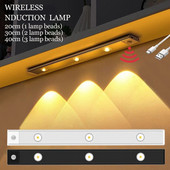 Lumini de sub dulap 3 în 1 Lampă fără fir cu senzor de mișcare Lumini de noapte pentru bucătărie Dormitor Dulap Dulap Birou 20/30/40CM
