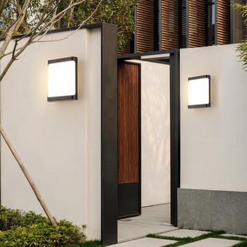 Външни стенни лампи LED водоустойчиви IP65 Модерни външни градински балконски светлини Външни стенни лампи за двор Аплик AC220V