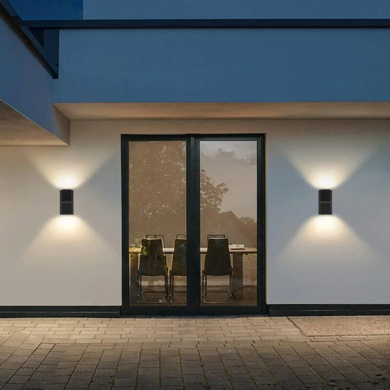 Πάνω και κάτω LED Φωτιστικό τοίχου εξωτερικού χώρου Αδιάβροχο IP65 Εσωτερικό Φωτιστικό Τοίχου Φωτιστικά Κήπου Υπνοδωμάτιο Αλουμίνιο Διάδρομος Φωτισμός σκάλας 5W