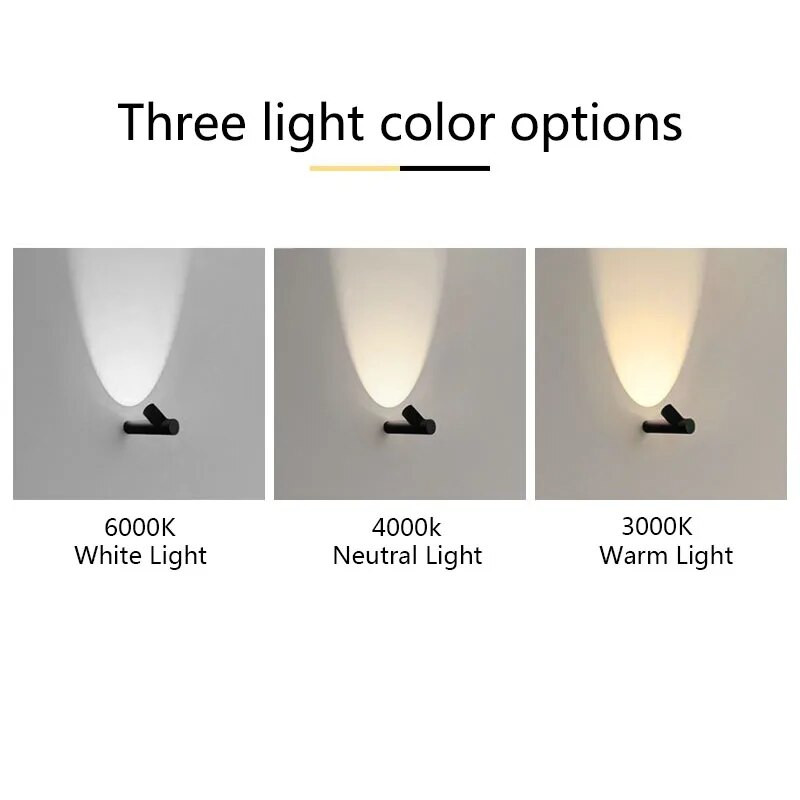 6W COB vandeniui atsparus AC85-265V paviršius montuojamas LED sieninis šviestuvas Modernus Šiaurės šalių šviestuvas vidaus sieniniai šviestuvai Svetainės veranda lauke