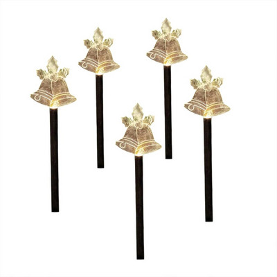 Ηλιακά φώτα εξωτερικού χώρου Τάρανδοι/Κουδούνια/Νιφάδες χιονιού//Φώτα Star Solar Stake Χριστουγεννιάτικα διακοσμητικά για την αυλή του κήπου Pathway